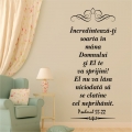 Sticker mare perete, Incredinteaza-ti soarta...